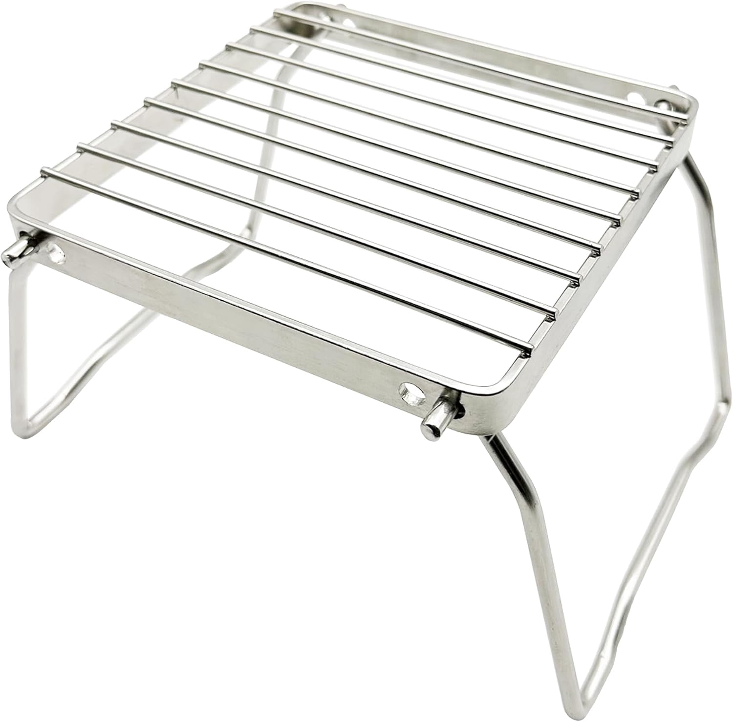 Camp Grill with Foldable Legs-304 Stainless Steel Grill Grate for Gas ...