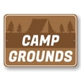 thumbnail image 1 of Camp Grounds Aluminum Metal Decor Sign - 10x14 inches, 1 of 4