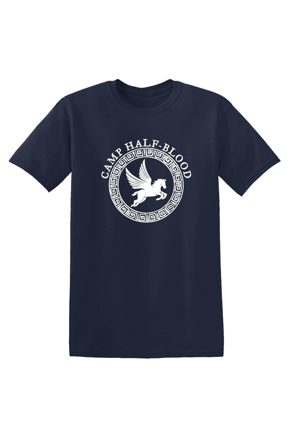 Camp Half-Blood Chronicles Graphic Tee – Unisex Myth-Inspired Short Sleeve Crewneck T-Shirt for Fantasy Fans and Readers