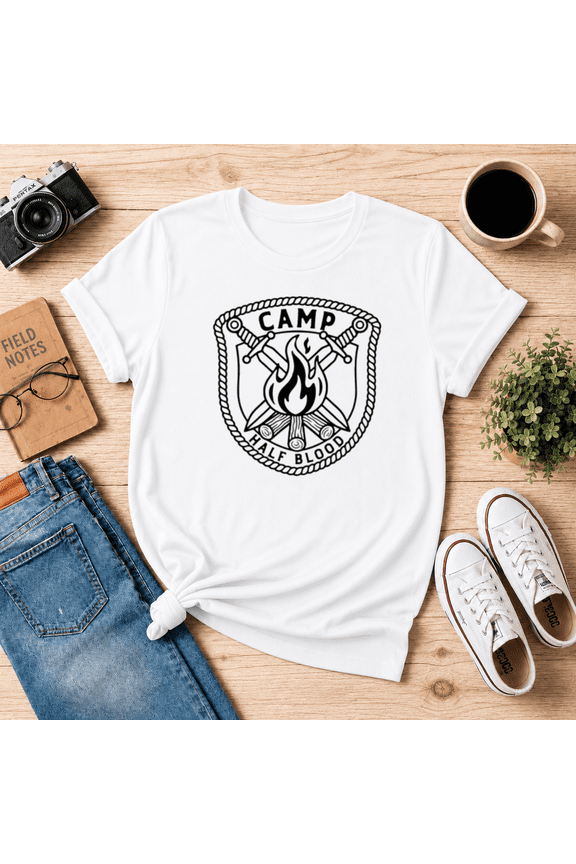 Camp Half Blood Demigod Shield Costume Greek Mythology Unisex T-Shirt, S-5XL