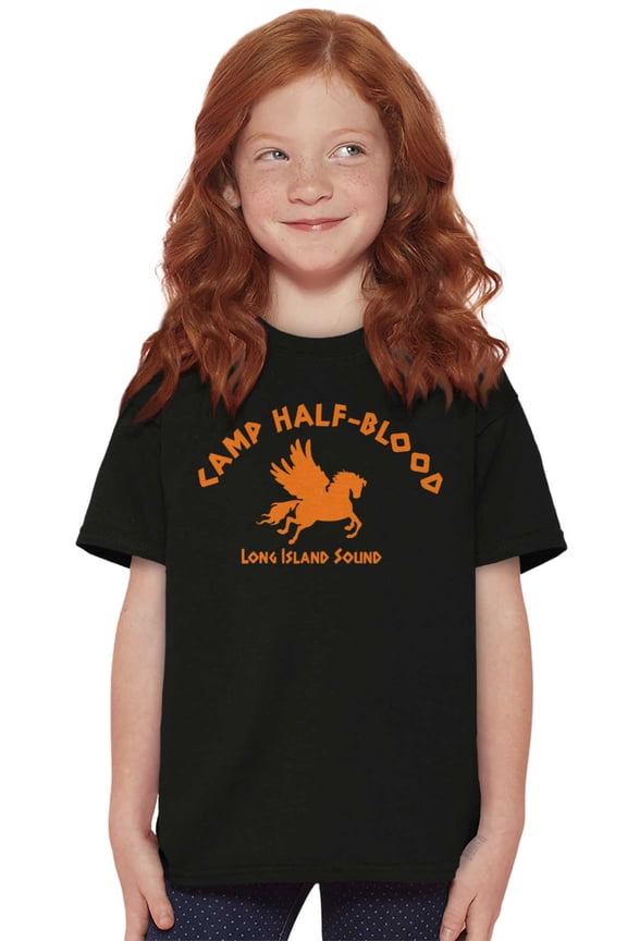 Camp Half Blood Greek Mythology Crewneck T Shirts Boy Girl Teen Brisco Brands XS