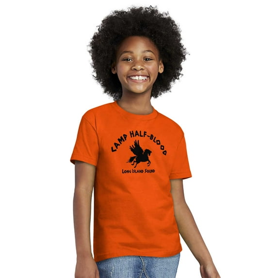 Camp Half Blood Greek Mythology Crewneck T Shirts Boy Girl Teen Brisco Brands XS
