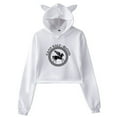 thumbnail image 1 of Camp Half-Blood Hoodie Cat Ears Hooded Sweatshirts Long Sleeve Crop Top Women's Clothes, 1 of 3