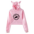 thumbnail image 1 of Camp Half-Blood Hoodie Cat Ears Hooded Sweatshirts Long Sleeve Crop Top Women's Clothes, 1 of 3