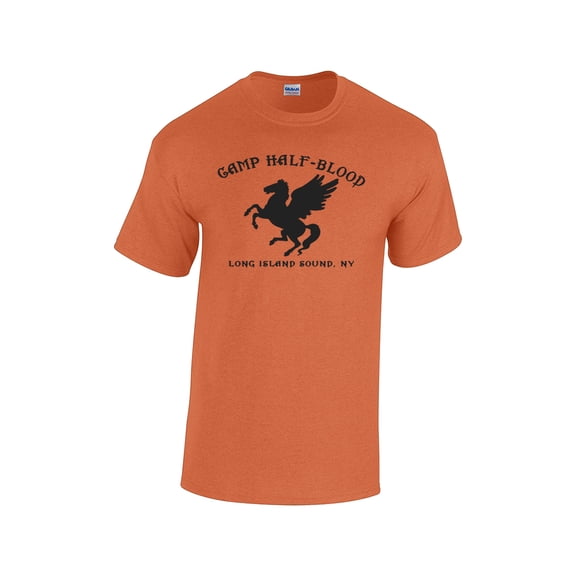Camp Half-Blood Short Sleeve T-shirt-Antiqueorange-XL