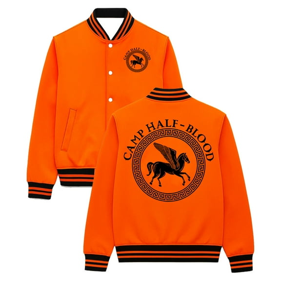 Camp Half-Blood Varsity Jacket Unisex Long Sleeve Streetwear Women Men Baseball Jackets