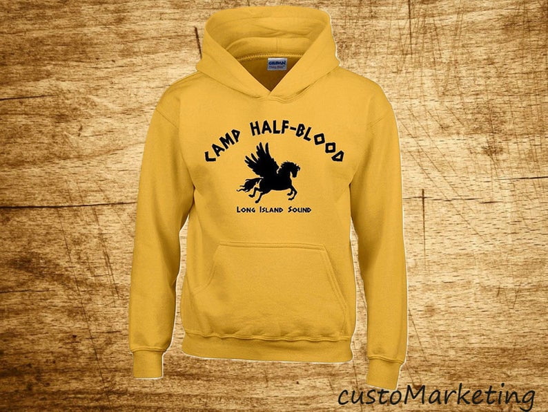 Camp Half Blood Camp Half Blood Cabin ORANGE Youth Hoodie Pullover