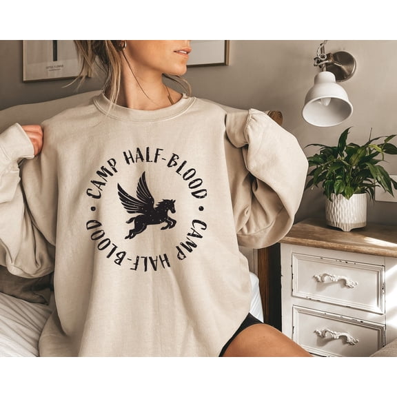 Camp Halfblood Percy Jackson Camp Jupiter Fandom Sweatshirt All size S-3XL