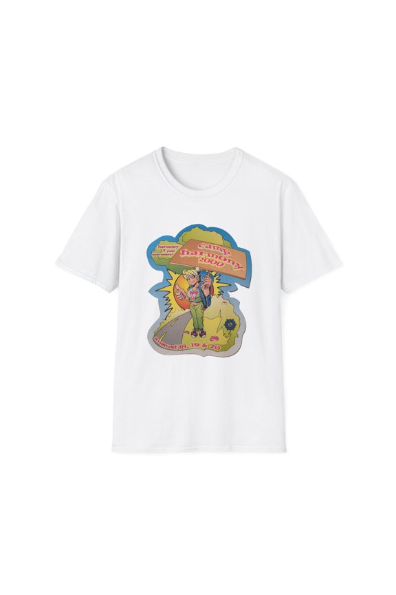 Camp Harmony 2000 Old School Rave Party Flyer Raver Tees T-Shirt