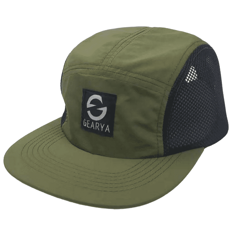 Camp Hat Panel Lightweight, Shallow Fit with Buckle Closure for