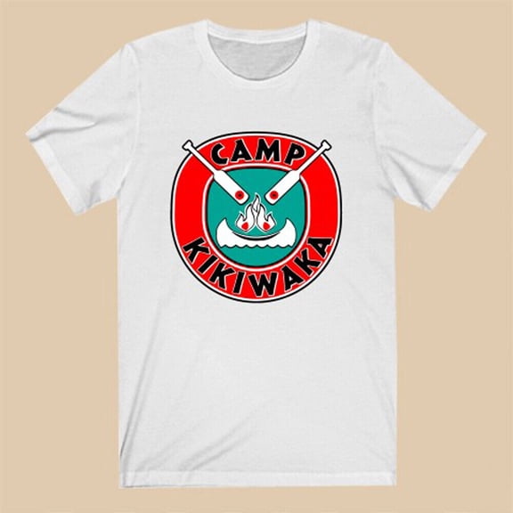 Camp Kikiwaka Men's White T-Shirt Size S to 5XL