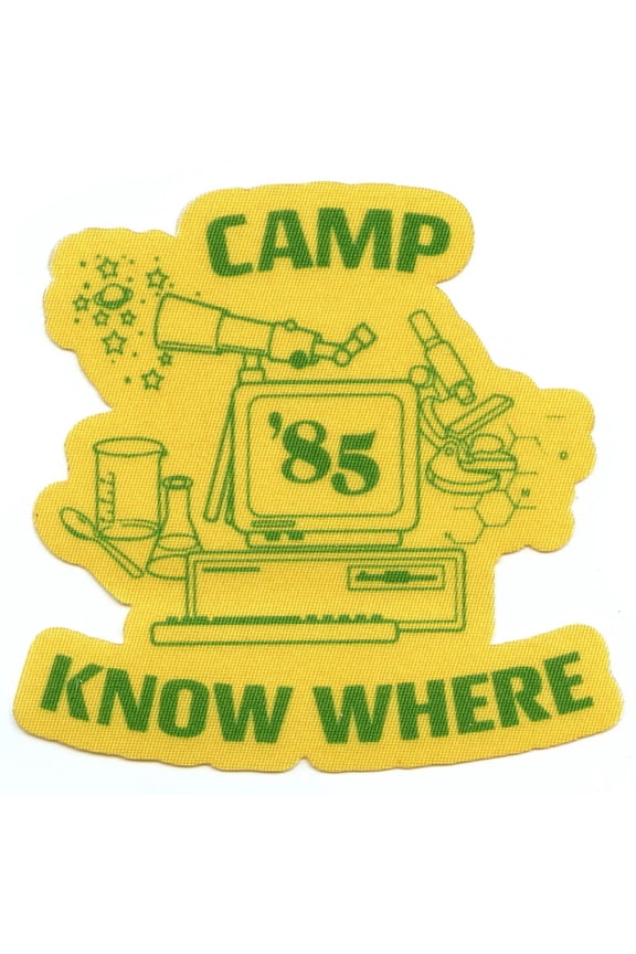 Camp Know Where Science Camp Logo Iron On Sublimated Patch