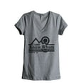 thumbnail image 1 of Camp Know Where Women's Fashion Relaxed V-Neck T-Shirt Tee Heather Grey 2X-Large, 1 of 3