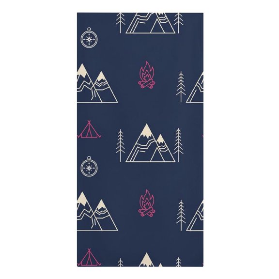 Camp Layout Microfiber Beach Towel Absorbent Compact Towels for Swimming Pool Beach Travel Things for Vacation Essentials Adult Gift,61.4×30.3Inch