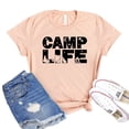 thumbnail image 1 of Camp Life Shirt Women's Hiking T-shirt Adventure Shirts Gift For Camper Wanderer Tee Nature Lover Tshirt, 1 of 3
