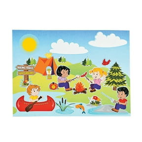 Camp Mini Sticker Scene - Stationery - 12 Pieces