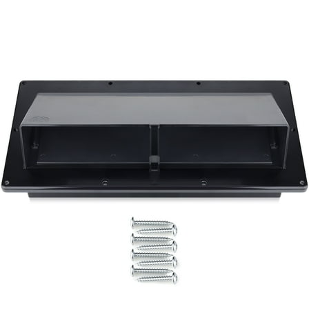 Camp'N RV Exhaust Vent Cover (Black) - Perfect  RV Stove Vent Cover Replacement