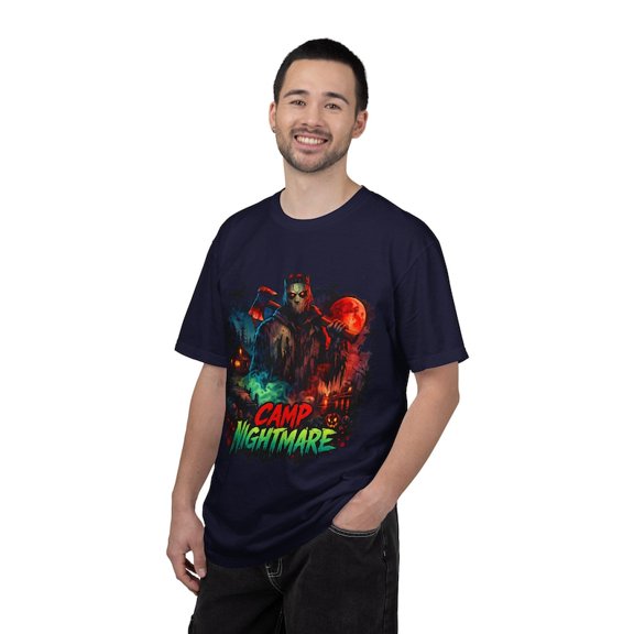 Camp Nightmare Horror T-Shirt, Retro Slasher Graphic Tee, Vintage Horror Movie Shirt, Spooky Halloween Fan Gift, Gildan 5000