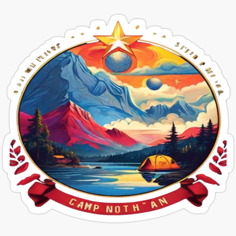 Camp North Star Sticker Phone Decal Water Bottle Stickers Car Decals ...