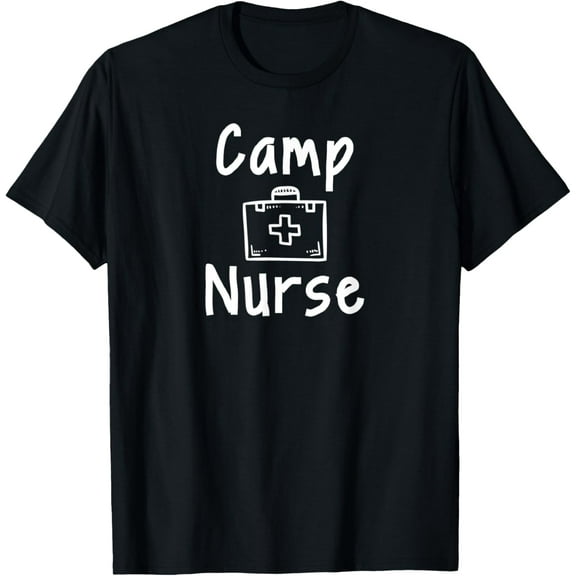 Camp Nurse First Aid Kit Silhouette Art T-Shirt