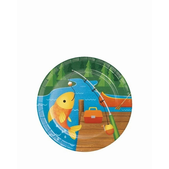 Camp Out Camp Fire Scouts Kids Theme Birthday Party 7" Paper Dessert Plates