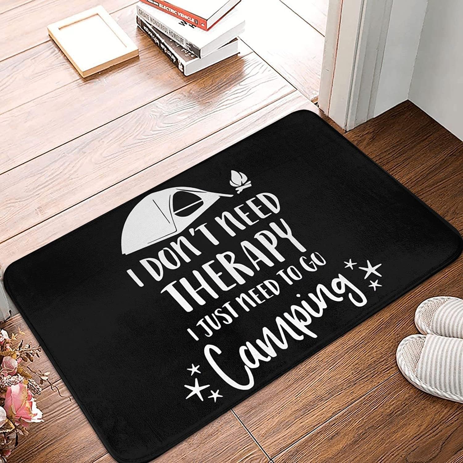 Camp Psychotherapy Non Slip Backed Entryway Rugs for Indoor Entrance