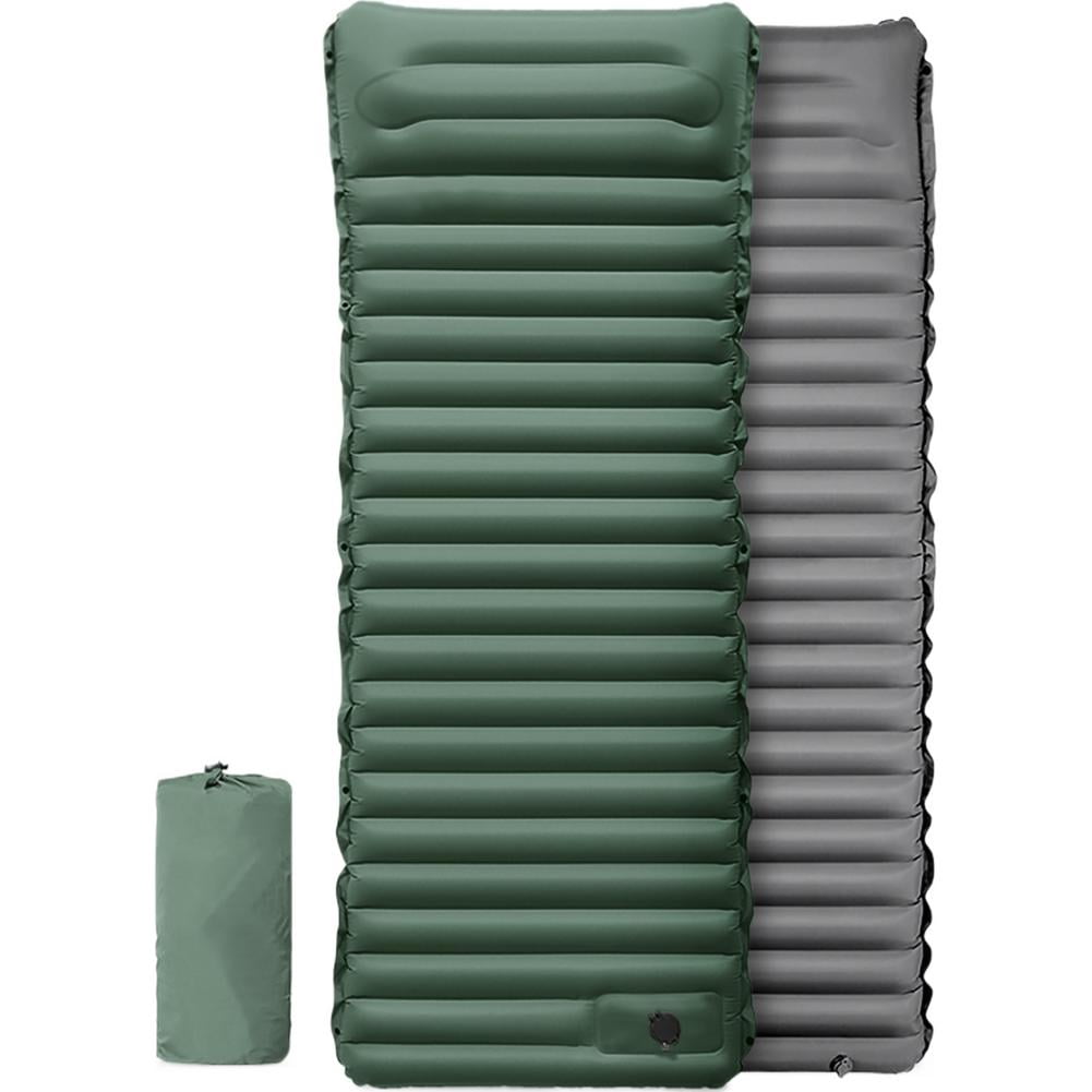 Camp Self Inflating Camping Mattress with Built-in Foot Pumpღ
