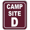 thumbnail image 1 of Camp Site D Camping Aluminum Composite Sign, 15"x18", 1 of 9