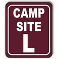 thumbnail image 1 of Camp Site L Camping Aluminum Composite Sign, 20"x24", 1 of 9