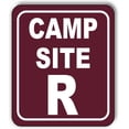 thumbnail image 1 of Camp Site R Camping Aluminum Composite Sign, 8.5"x10", 1 of 9