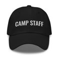 thumbnail image 1 of Camp Staff Dad Hat | Camp Staff Hat | Embroidered Camp Staff Cap (Black), 1 of 6