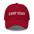 thumbnail image 1 of Camp Staff Dad Hat | Camp Staff Hat | Embroidered Camp Staff Cap (Cranberry), 1 of 6