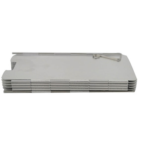 Camp Stove Windshield - 9 Plates Folding Aluminum Stove Windscreen for Camping Burner