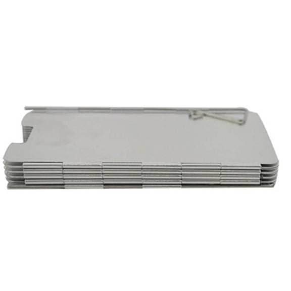 Camp Stove Windshield 9 Plates Stove Windscreen Folding Aluminum Camping Burner,135 x 75 mm,Yellow