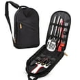 thumbnail image 1 of Camp Utensil Set Kitchen Cooking BBQ Grill Tool Kit with Organizer Bag, Clatine 12-Piece Travel Kitchen Grill Accessories Portable Compact Gear Cookware Kit for Camping RV Sailboat Backyard BBQ, 1 of 8