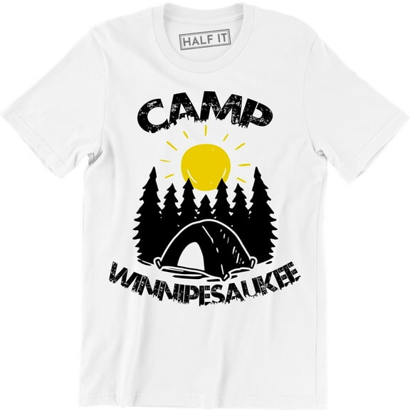 Camp Winnipesaukee Sunrise Cool Camping Tent Mountain Adventure Men's T-Shirt