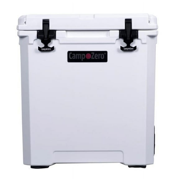 Camp-Zero 50 - 52 Qt. Premium Chest Cooler with Easy-Roll Wheels White