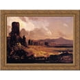thumbnail image 1 of Campagna di Roma (study for Aqueduct near Rome) 24x18 Gold Ornate Wood Framed Canvas Art by Thomas Cole, 1 of 2