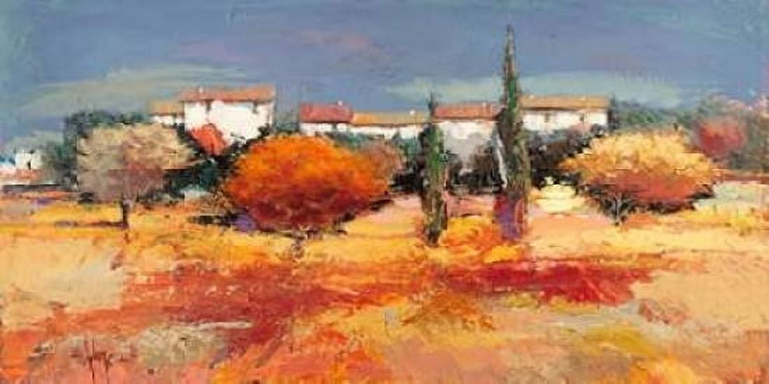 Campagna nel sole Canvas Art - Luigi Florio (10 x 20)