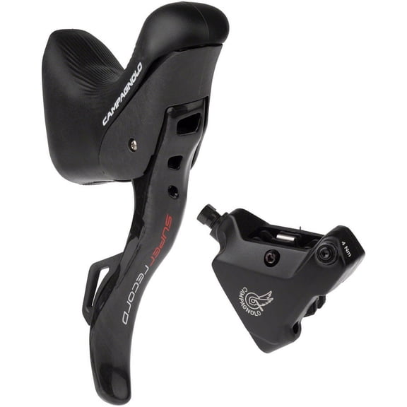 Campagnolo Super Record Ergopower EPS Hydraulic Brake/Shift Lever and Disc Caliper - Right/Rear, 12-Speed, 140mm Flat