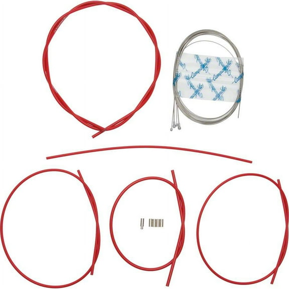 Campagnolo Ultra Low Friction Cable/Housing Set Brakes and Derailleurs, Red