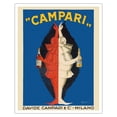 thumbnail image 1 of Campari - Davide Campari & Co. - Milano Italy - Vintage Advertising Poster by Leonetto Cappiello c.1921 - Fine Art Matte Paper Print (Unframed) 16x20in, 1 of 4