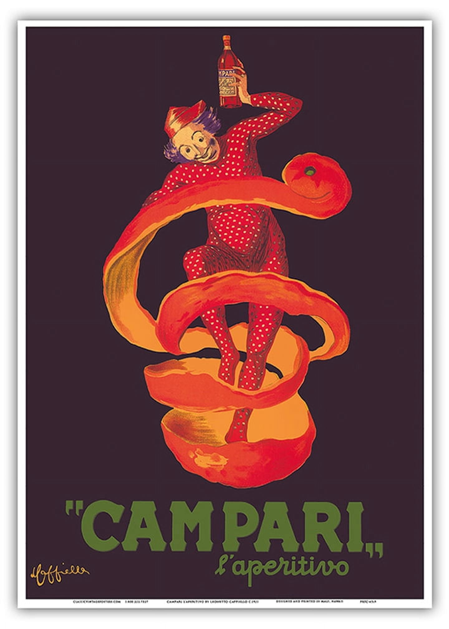 Campari L'Aperitivo (Campari Aperitif) - Clown Wrapped in Orange