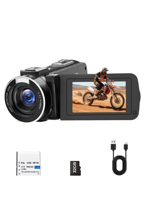 1080P Video Camera Camcorder 42MP Vlogging Camera for YouTube