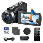Campark 4K 30FPS Video Camera 42MP Photo 3” 270° Screen Digital Camcorder for Vlogging Youtube