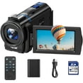 thumbnail image 1 of Campark 4K Video Camera Camcorder 48MP Vlogging Camera for YouTube with IR Night Vision 16X Digital Zoom 3.0" Touch Screen, 1 of 7