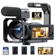 thumbnail image 1 of Campark 5K Video Camera Camcorder Dual Lens 3”Touch Screen 56MP Vlogging Camera for YouTube, 1 of 8