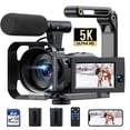 thumbnail image 1 of Campark 5K Video Camera Camcorder 3" Touch Screen Dual lens 56MP Vlogging Cameras for YouTube with Microphone, 1 of 4