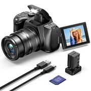 Campark 72MP Digital Camera with 12X Option Zoom Autofocus 4K/30FPS Video, WiFi, 64GB Card
