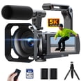 thumbnail image 1 of Campark 5K Video Camera Camcorder 3" Touch Screen 56MP Digital Camera with Microphone Remote Control, 1 of 8
